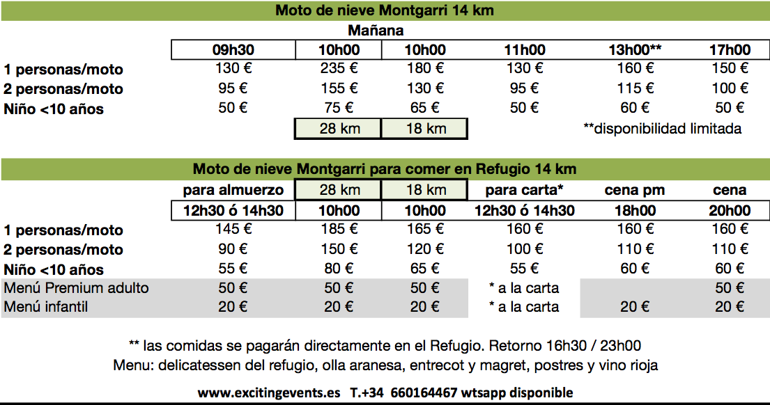 moto nieve snow mobile montgarri safari aventura