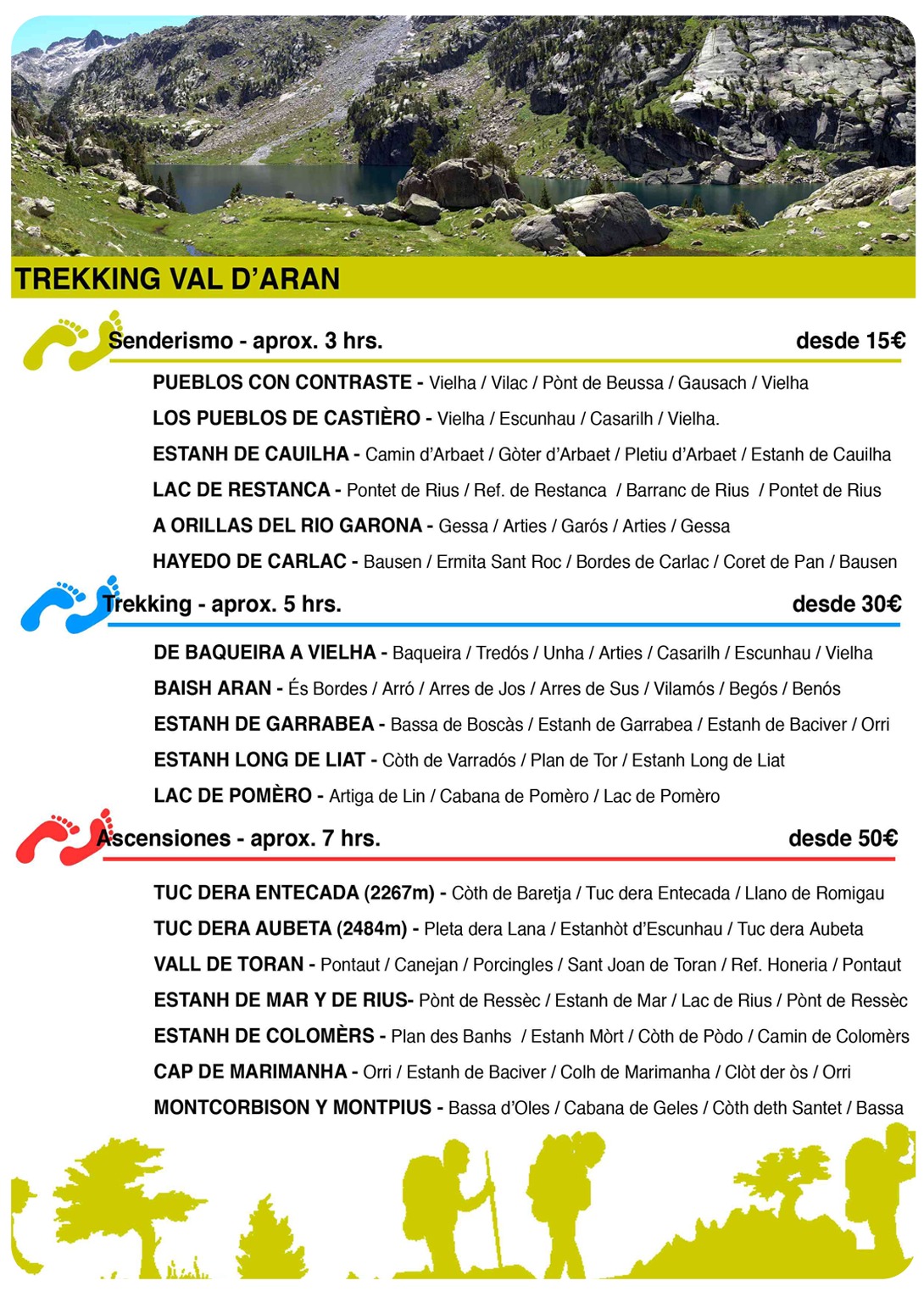 trekking senderismo  val d'aran