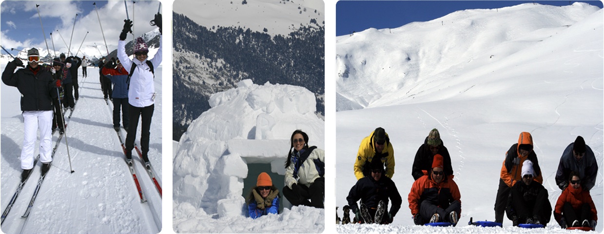 multi actividad en la nieve